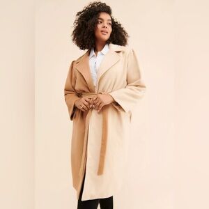 Du Paradis Two-Tone Oversized Overcoat, NWOT, Size: 1X